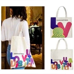 LOUIS VUITTON Limited Edition Canvas Eco Tote Shinsen Exhibition - AUTHENTIC NEW